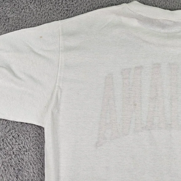 Vintage Indiana Hoosiers Shirt Mens XL White NCAA Basketball Jerzees 90s Tee - Picture 9 of 12